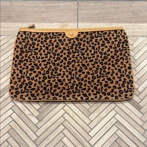 Leopard Print Clutch Bag